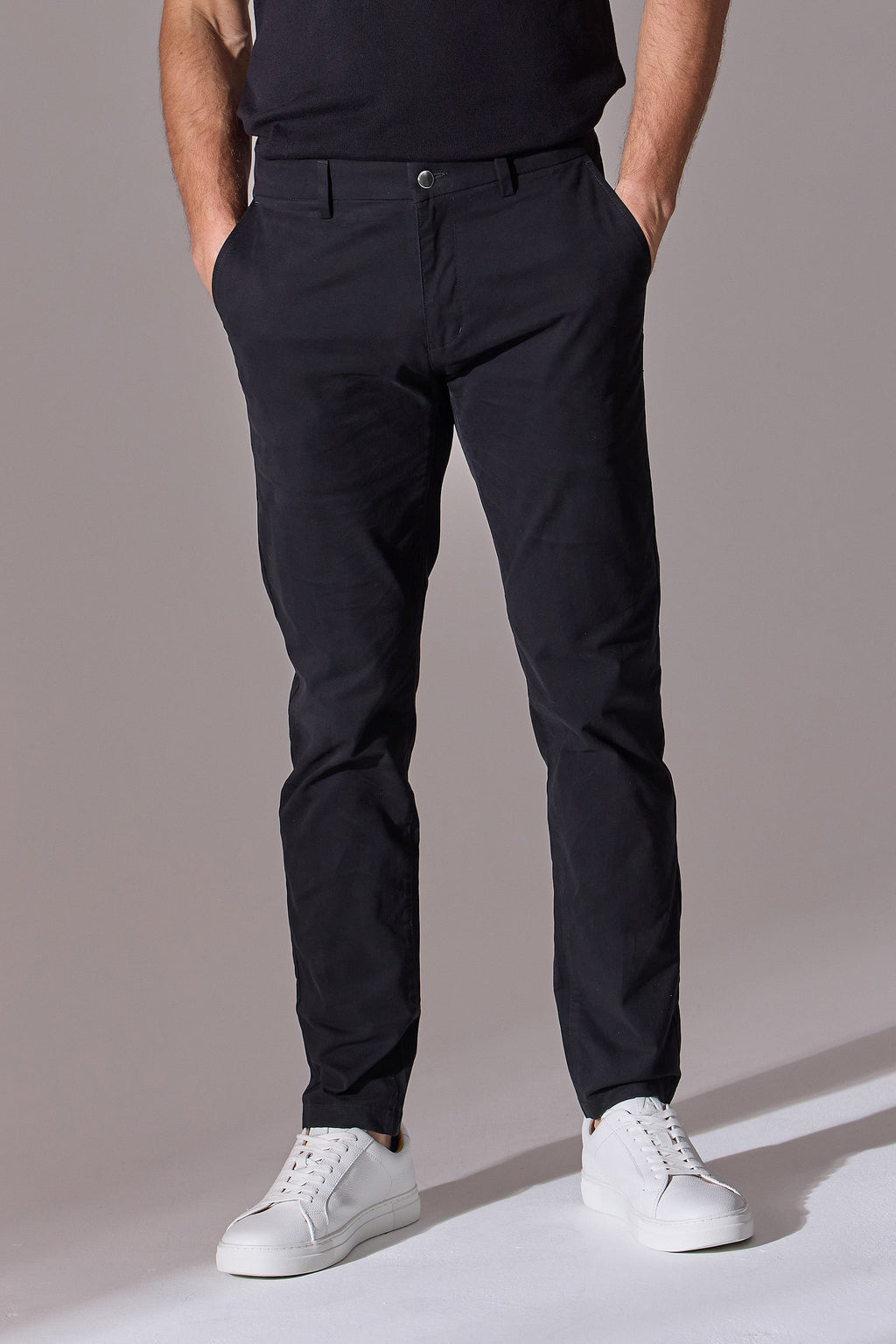 Eran Slim Fit Chinos - Black