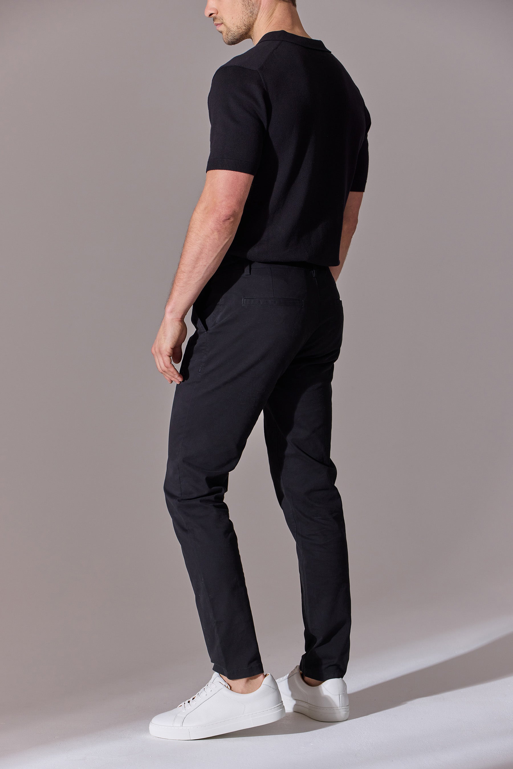 Eran Slim Fit Chinos - Black